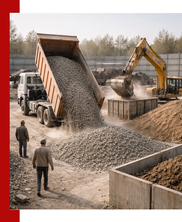 Доставка нерудных материалов с погрузкой и разгрузкой в Кулебаках