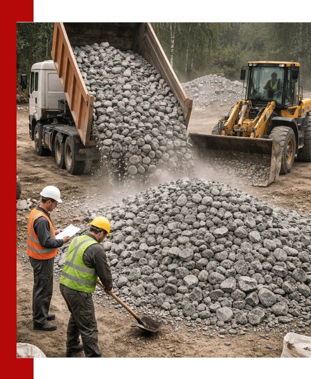 Гранитный щебень фракция 70-150 доставка в Кулебаках