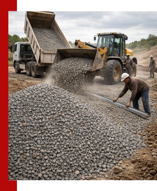 Гравийный щебень фракция 5-20 с доставкой в Кулебаках
