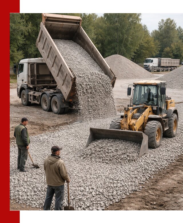 Купить гравийный щебень фракция 20-40 в Кулебаках с доставкой