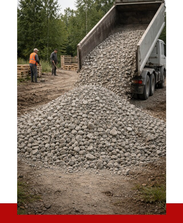 гравийный щебень фракция 70-120 в Кулебаках от 2525 р. ПРОНЕРУДКлб