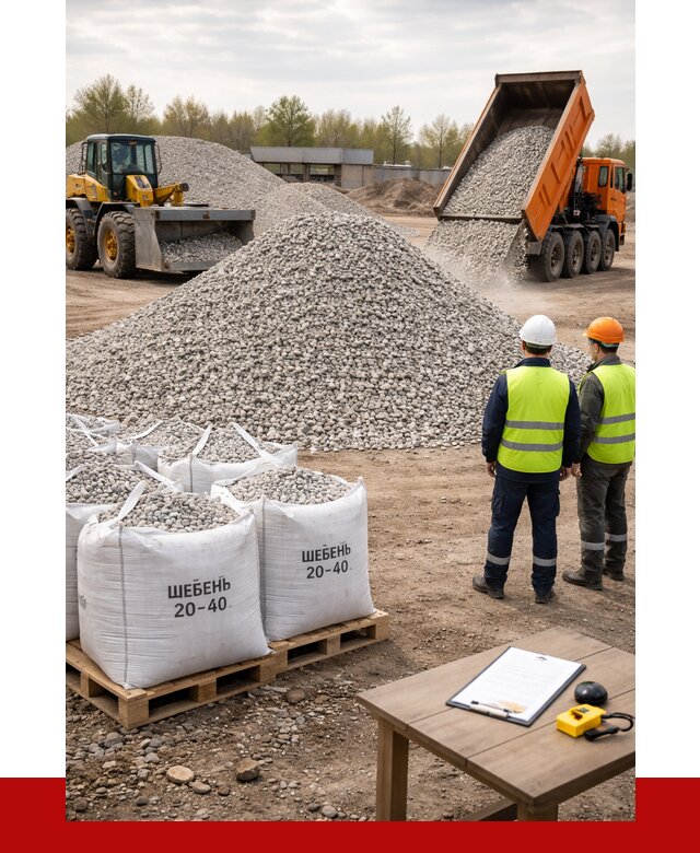 Известняковый щебень 20-40 в Кулебаках от 2164 р. ПРОНЕРУДКлб
