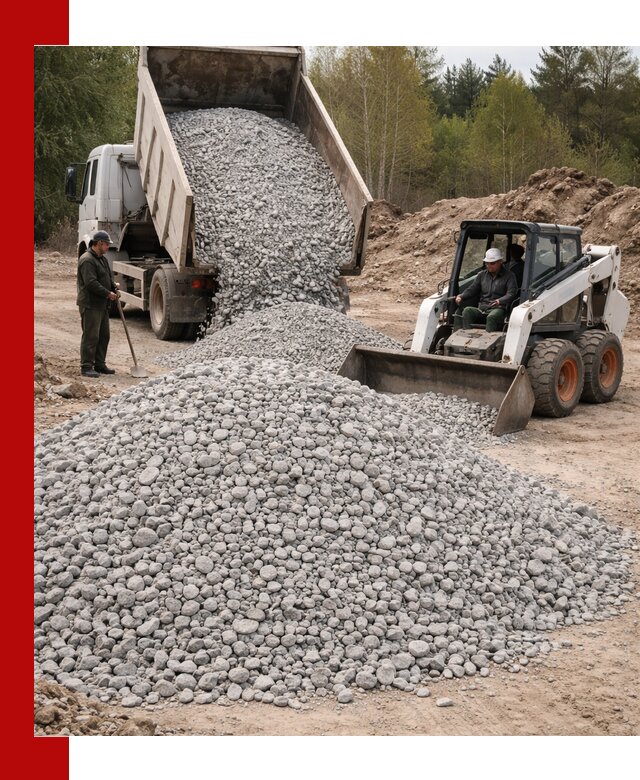 Доставка доломитового щебня в Кулебаках напрямую от карьера
