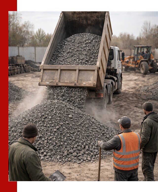 Доставка шлакового щебня в удобные сроки по выгодной цене в Кулебаках