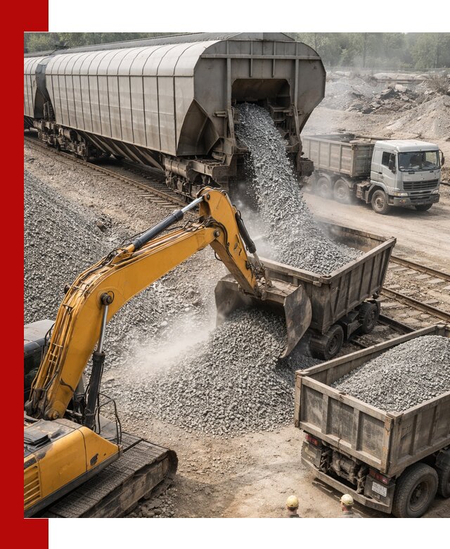 Доставка железнодорожного щебня в Кулебаках крупными партиями быстрого отгруза