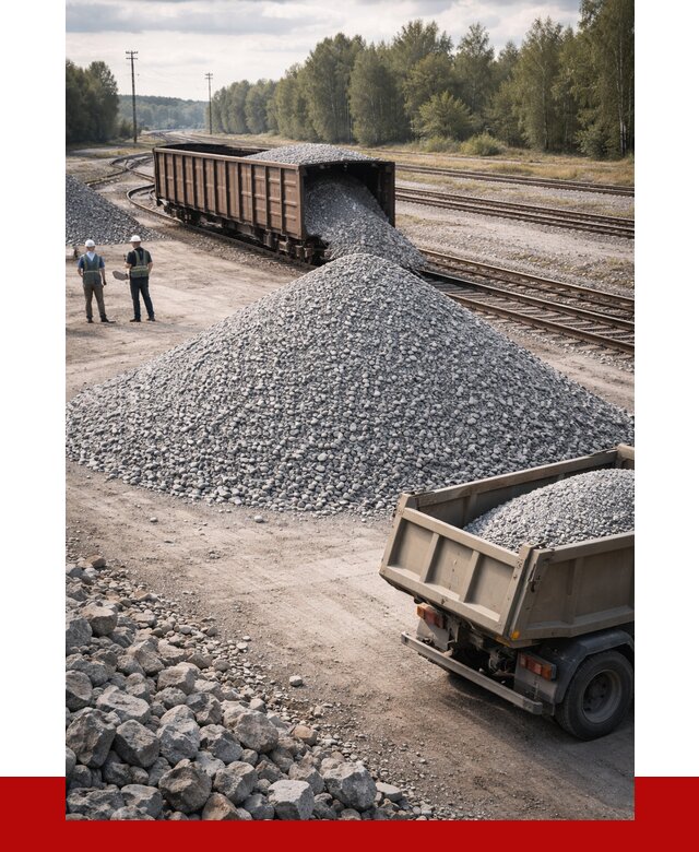 Железнодорожный щебень 20-60 в Кулебаках от 1752 р. | ПРОНЕРУДКлб
