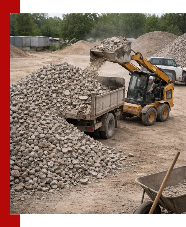 Доставка вторичного щебня в Кулебаках для строительных работ