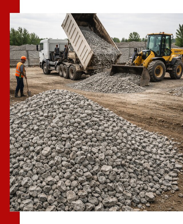 Доставка бетонного щебня фракции 40-70 в Кулебаках