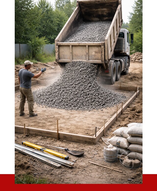 Купить щебень для фундамента в Кулебаках от 4638 р. | ПРОНЕРУДКлб