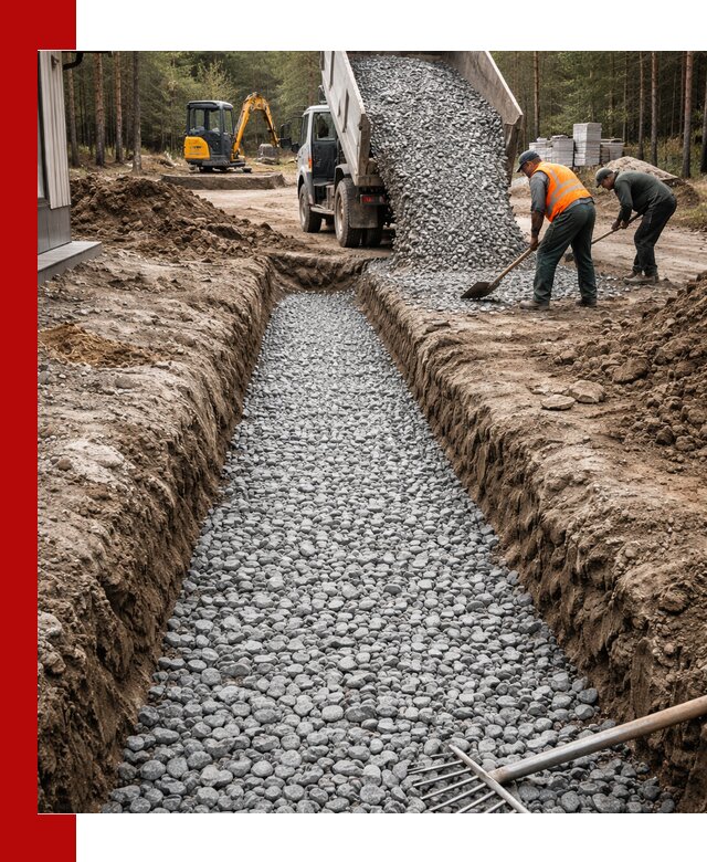 Щебень для дренажа с доставкой в Кулебаках высокого качества