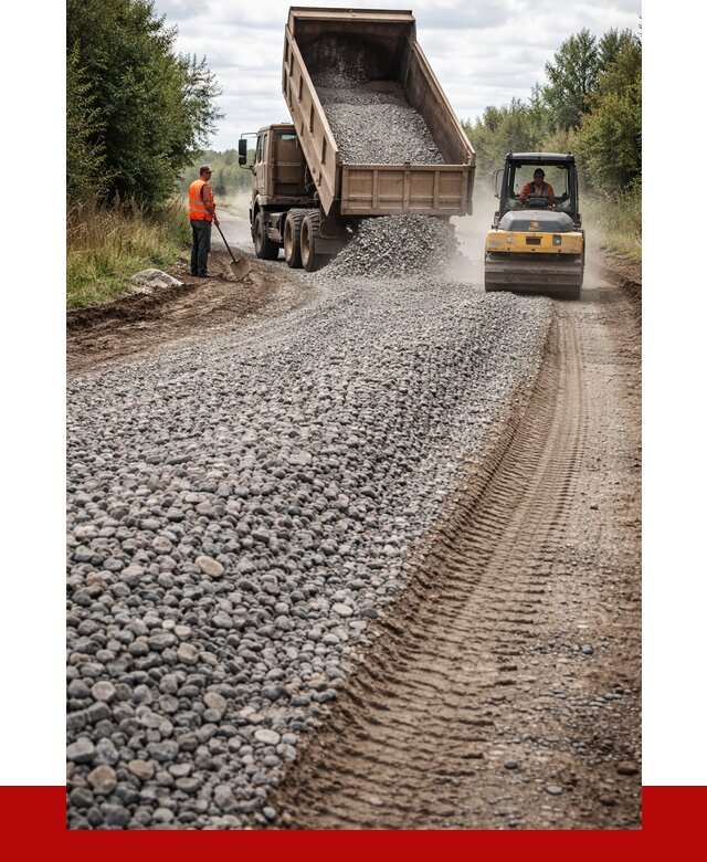 Щебень для отсыпки дороги в Кулебаках от 2783 р. ПРОНЕРУДКлб