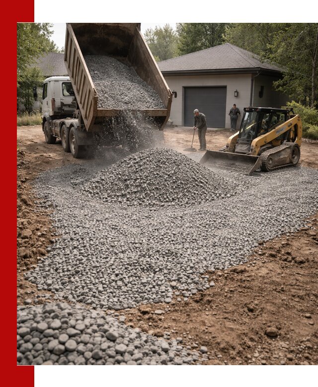 Щебень для парковки в Кулебаках: доставка и укладка качественного материала