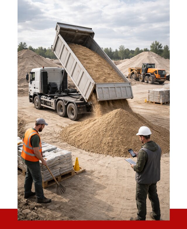 Карьерный песок с доставкой в Кулебаках от 3710 р. ПРОНЕРУДКлб