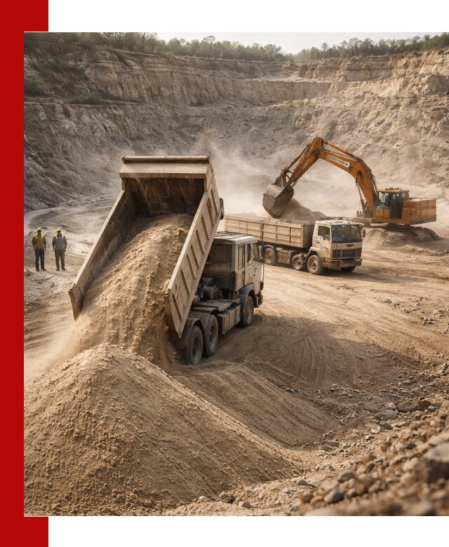 Карьерный песок навалом с доставкой в Кулебаках