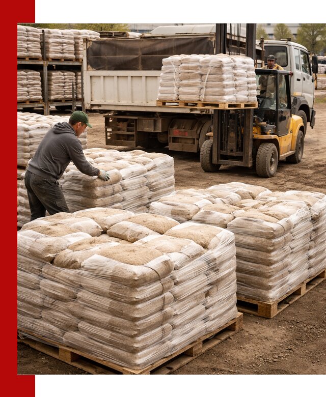 Карьерный песок в мешках с доставкой в Кулебаках