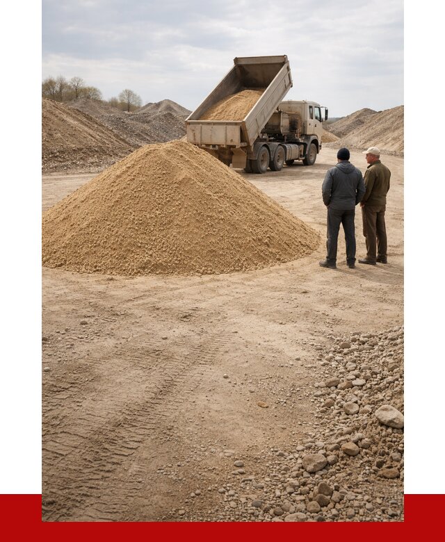 Карьерный песок крупнозернистый в Кулебаках от 8760 р | ПРОНЕРУДКлб