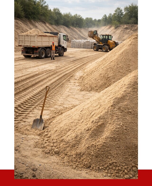 Карьерный песок мелкозернистый в Кулебаках от 9275 р. | ПРОНЕРУДКлб