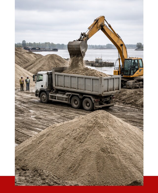 Купить речной песок навалом в Кулебаках от 1855 р., ПРОНЕРУДКлб
