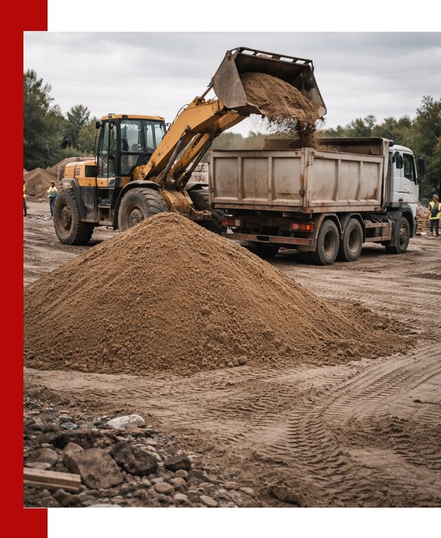 Доставка речного песка навалом в Кулебаках быстро и выгодно