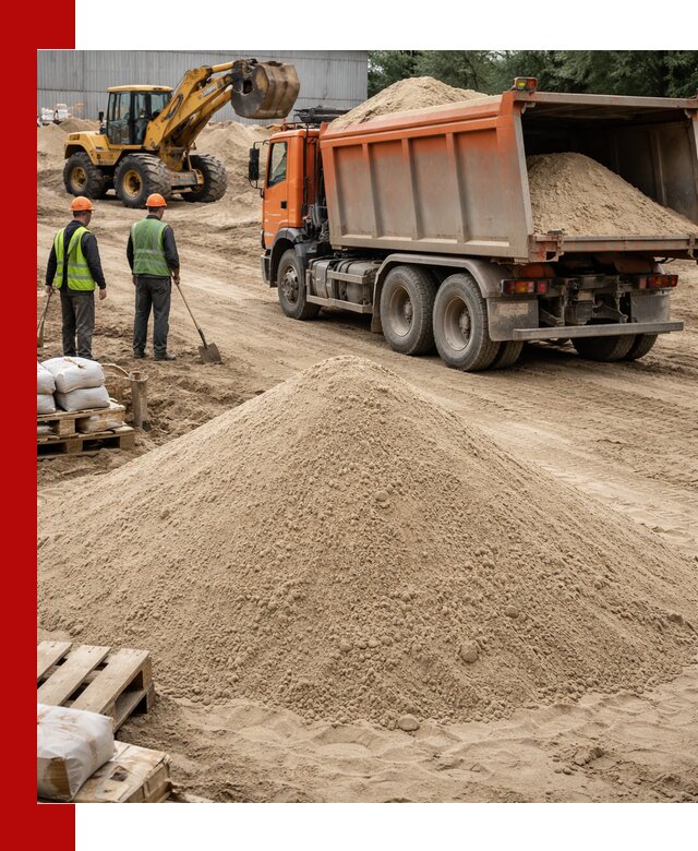 Доставка и продажа мытого речного песка в Кулебаках