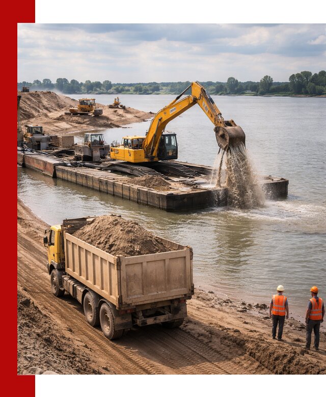 Намывной песок с доставкой в Кулебаках оптом и в розницу