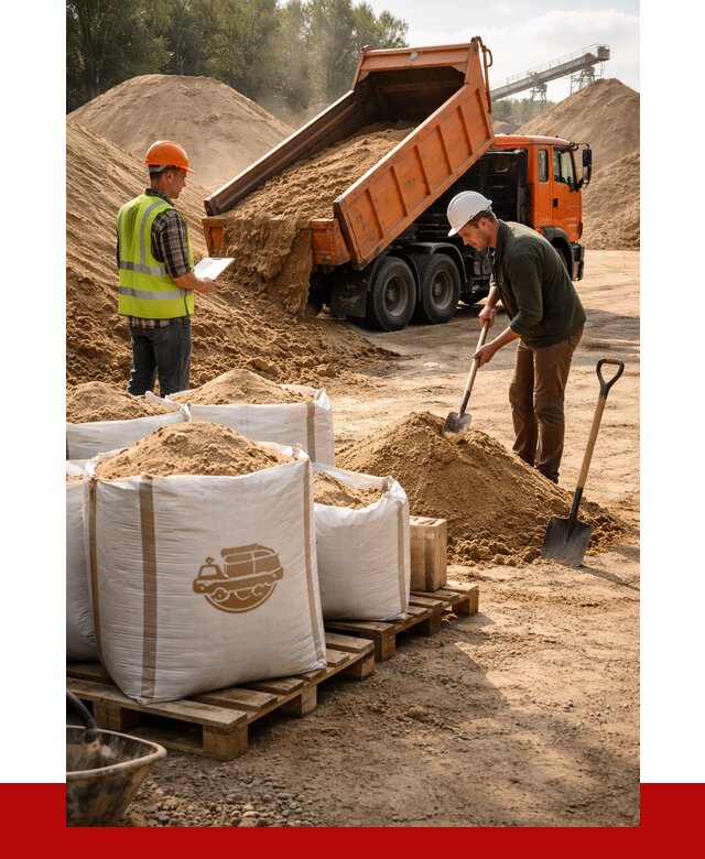 Строительный песок в Кулебаках от 2267 р. с доставкой, ПРОНЕРУДКлб