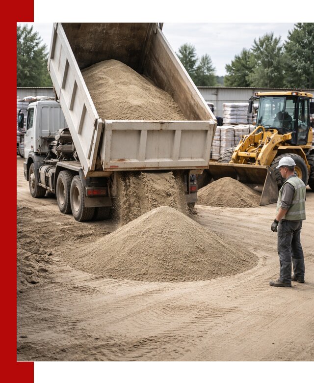 Поставка и доставка песка для бетона в Кулебаках