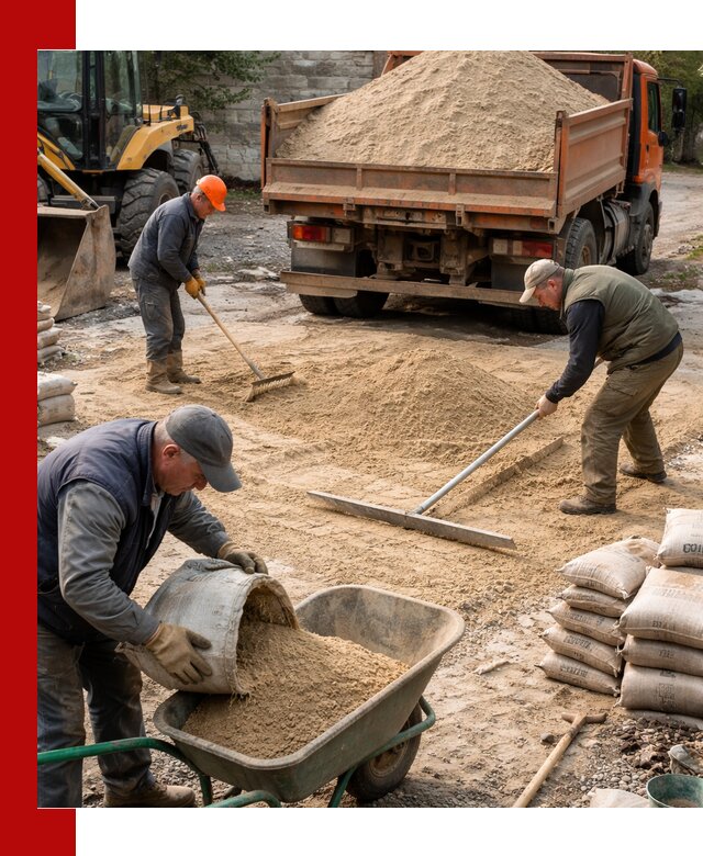 Поставка песка для стяжки в Кулебаках с быстрой доставкой