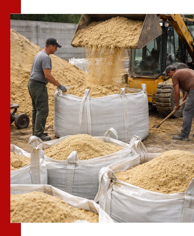 Поставка качественного песка для кладки в Кулебаках