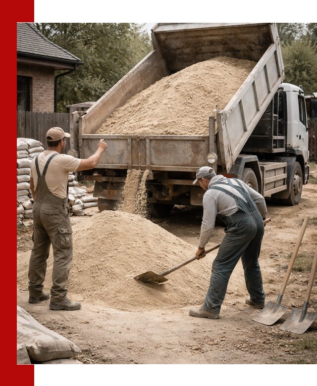 Песок для штукатурки с доставкой в Кулебаках качественный и чистый