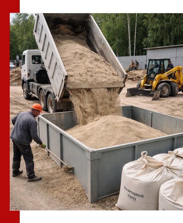 Кварцевый песок для фильтра в Кулебаках — доставка и качество