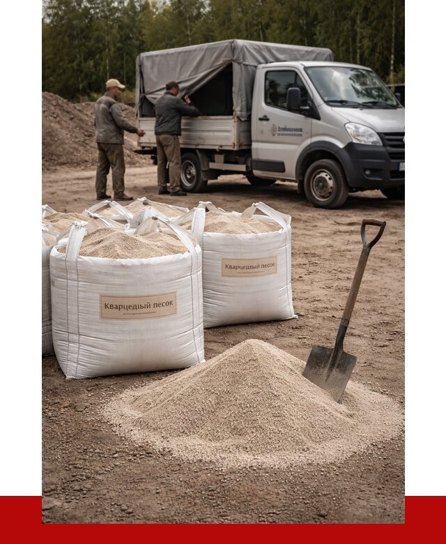 Кварцевый песок для пескоструя в Кулебаках от 4638 р. | ПРОНЕРУДКлб