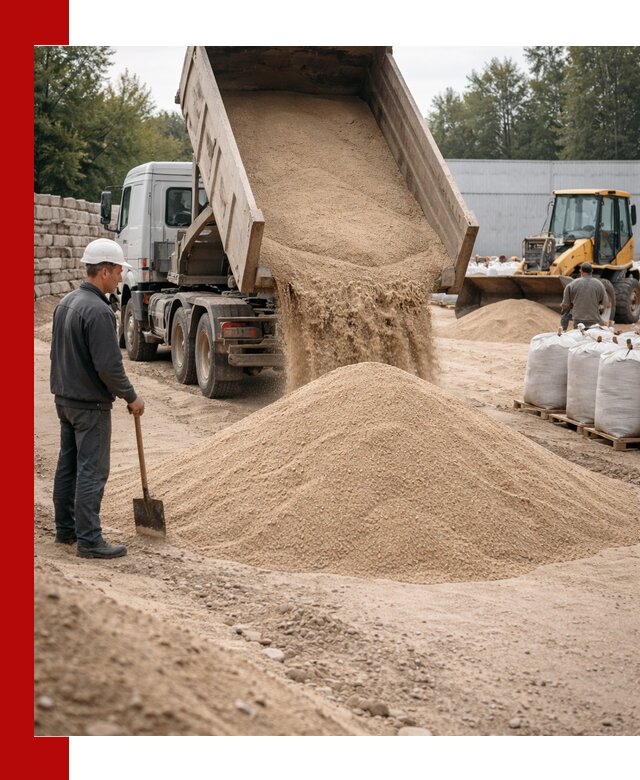 Кварцевый песок фракция 0–3 мм с доставкой в Кулебаках