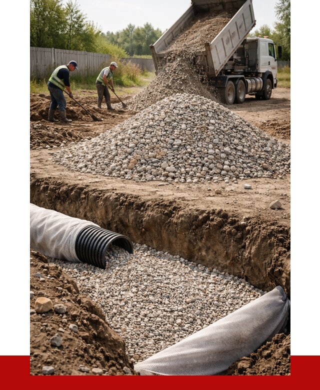 Гравий для дренажа в Кулебаках от 2267 р., доставка ПРОНЕРУДКлб