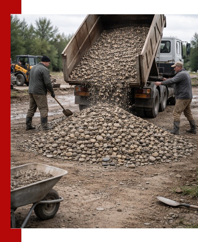 Доставка гальки речной оптом и в розницу в Кулебаках