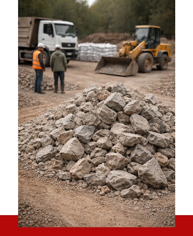 Купить бутовый камень с доставкой в Кулебаках от 2370 р. | ПРОНЕРУДКлб