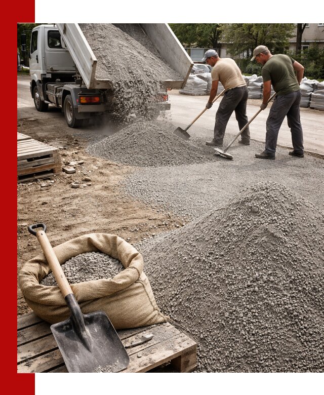 Отсев для тротуарной плитки в Кулебаках — доставка и укладка