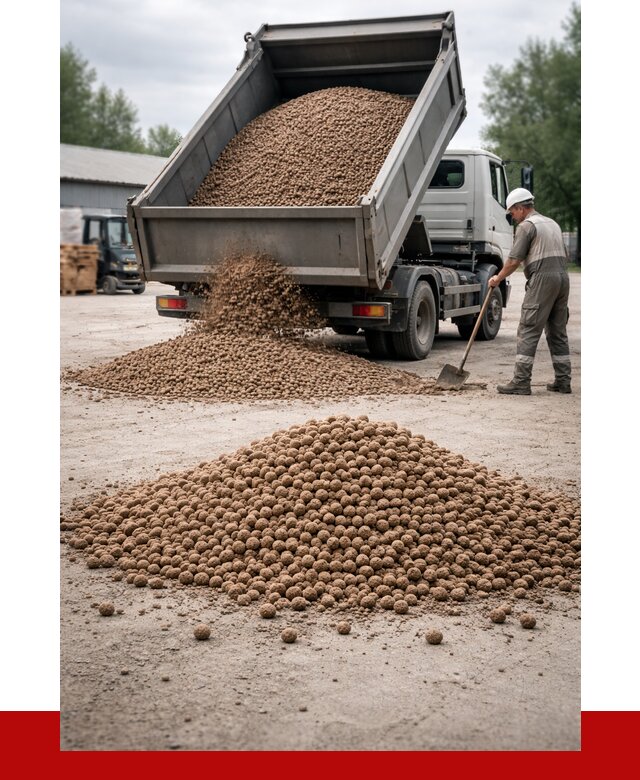 Керамзит с доставкой в Кулебаках от 4329 р. за м3 | ПРОНЕРУДКлб