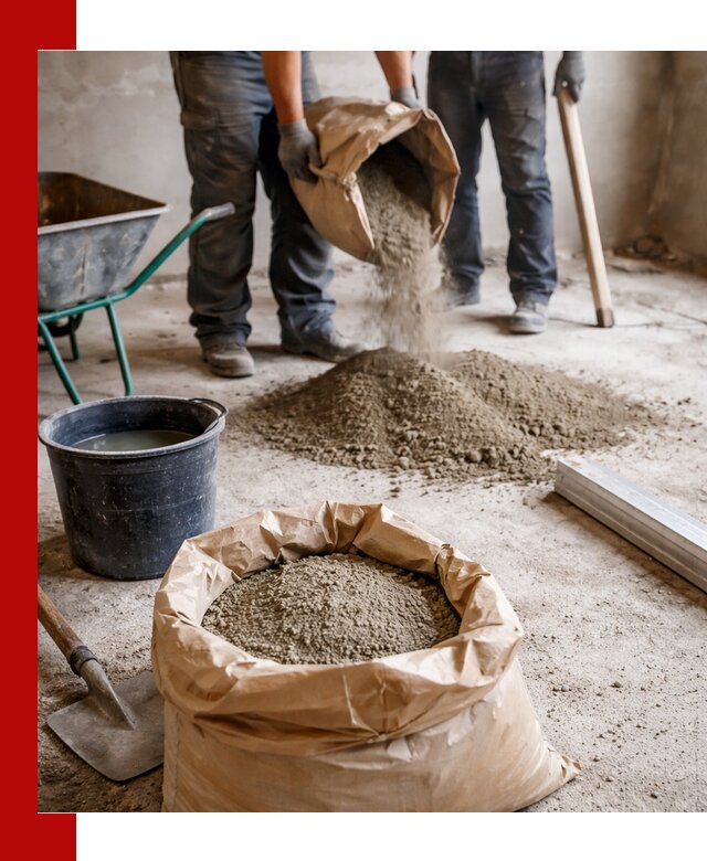 Доставка сухой смеси для стяжки в Кулебаках