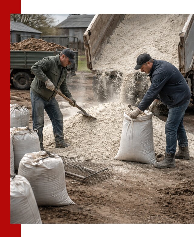 Доставка извести пушонки в Кулебаках оптом и мелким оптом