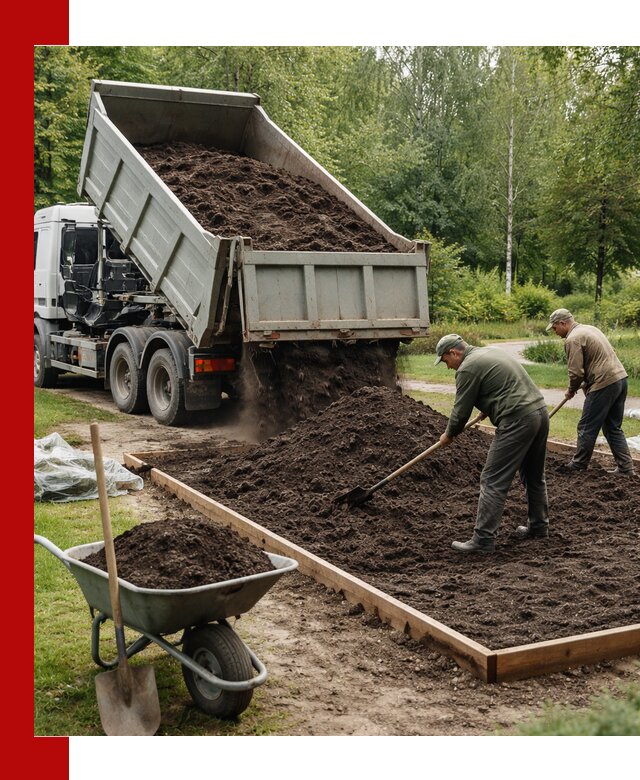 Доставка грунта для озеленения и благоустройства в Кулебаках