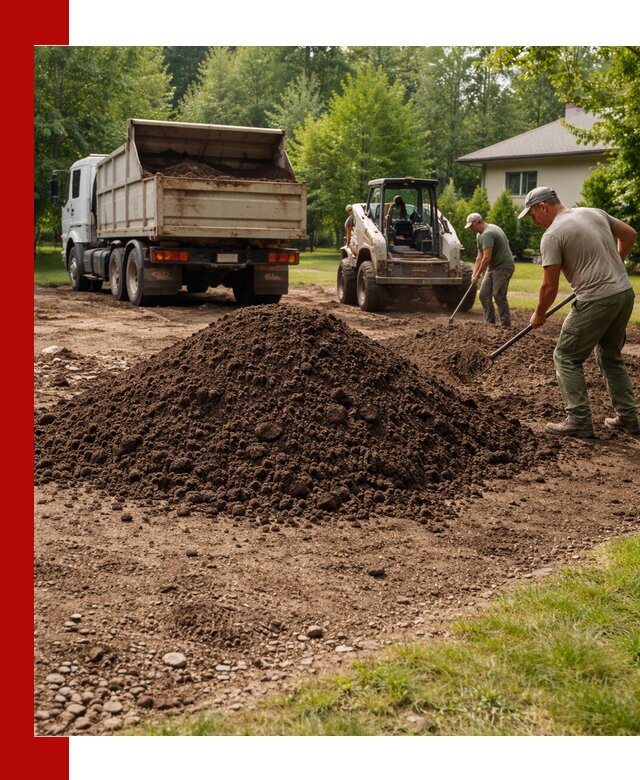 Доставка и укладка грунта для газона в Кулебаках