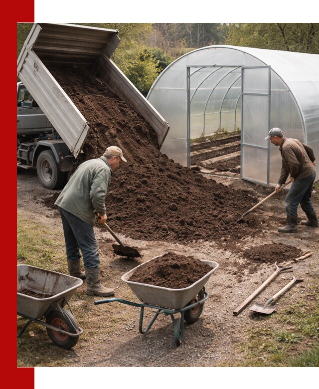 Грунт для теплицы с доставкой в Кулебаках — плодородный субстрат под растения