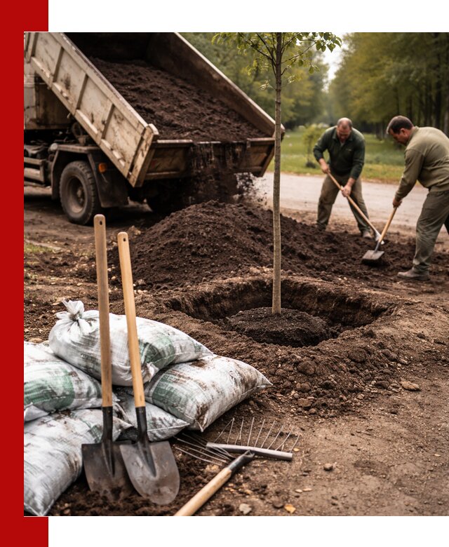 Грунт для посадки деревьев в Кулебаках — доставка и подготовка почвы
