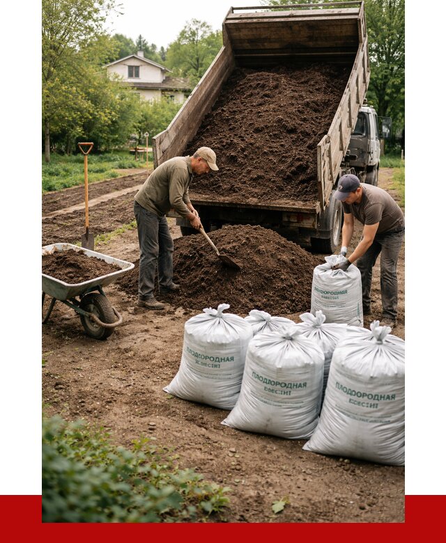 Плодородная смесь в Кулебаках от 4329 р./куб с доставкой | ПРОНЕРУДКлб