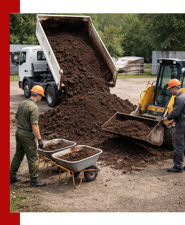 Доставка торфо-земляной смеси в Кулебаках для огорода и ландшафта