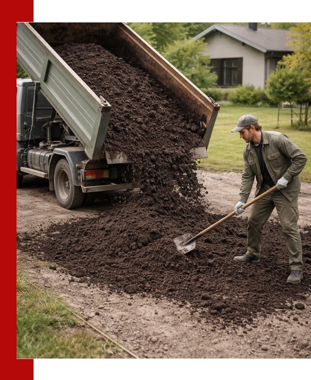 Чернозем для газона с доставкой в Кулебаках быстро и качественно