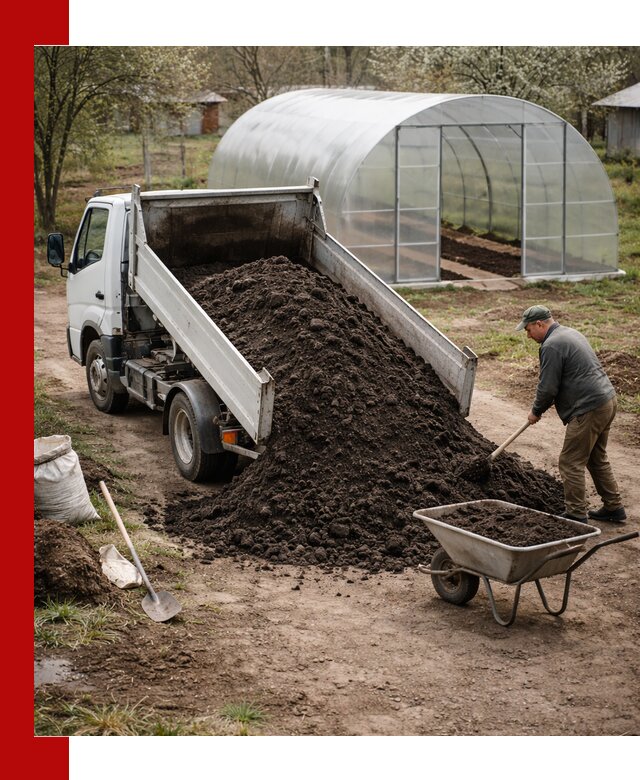 Чернозем для теплицы с доставкой в Кулебаках