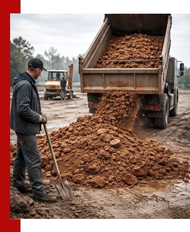 Глина для засыпки в Кулебаках с доставкой самосвалами