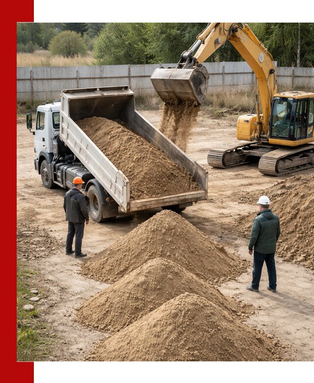 Доставка супеси вагонными и автопартиями в Кулебаках